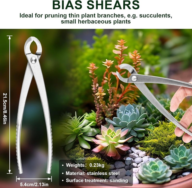 ppkbbeb 6 PCS Bonsai Pruning Tool Set, 6 Different Roles of Scissors to Meet All the Needs of the Usage Process, for Plant Pruning and Shaping, Free Your Hands and Easy to Finish the Work - Image 2